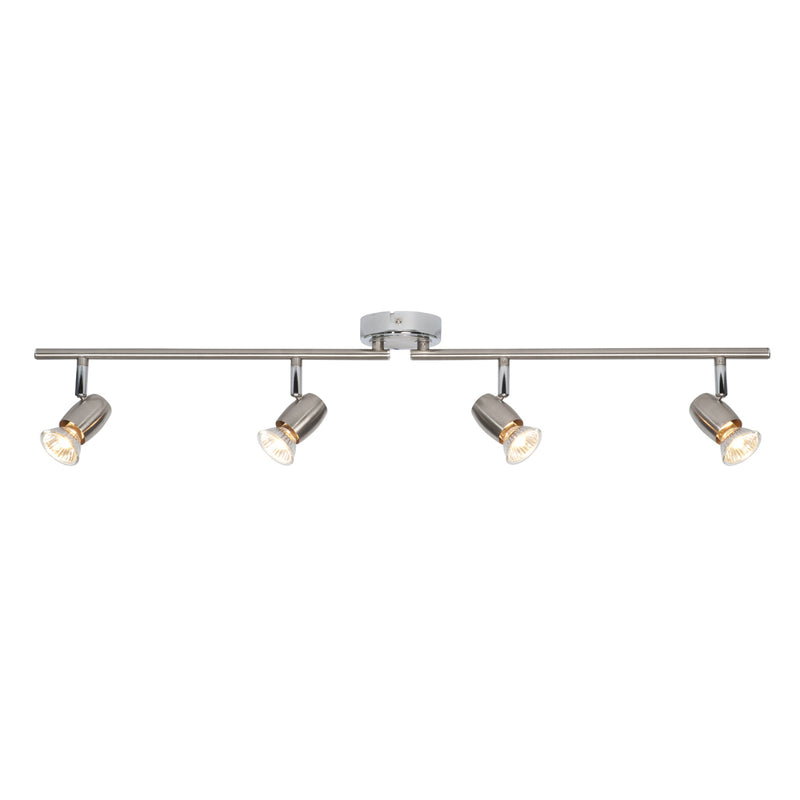 Endon Lighting G5503177 Palermo 3 Light Bar Spotlight Brushed Chrome & Chrome Finish