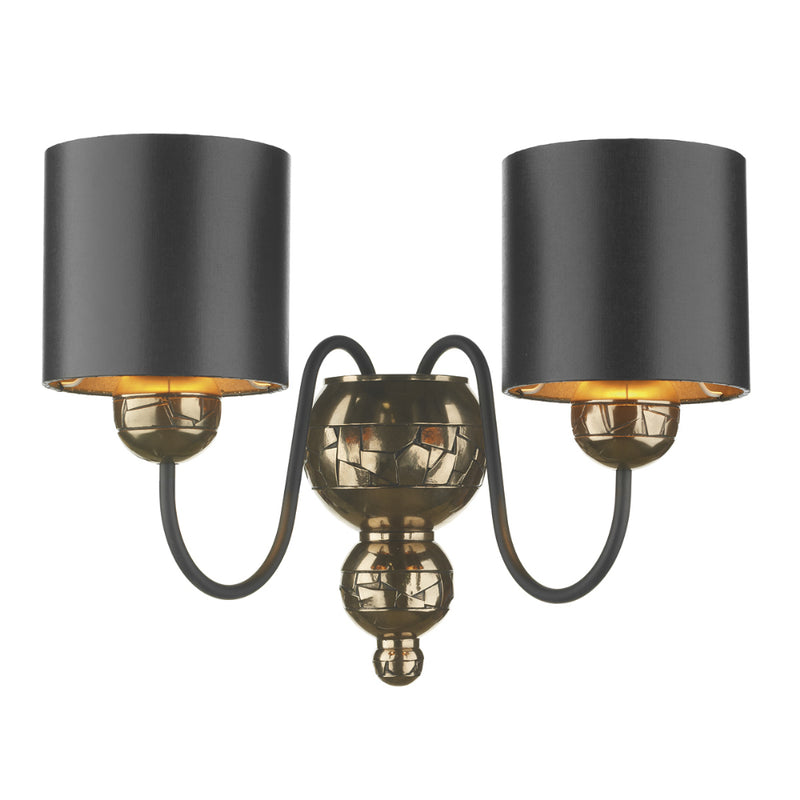 David Hunt GAR0973 Garbo 2 Light Bronze/Black Wall Light