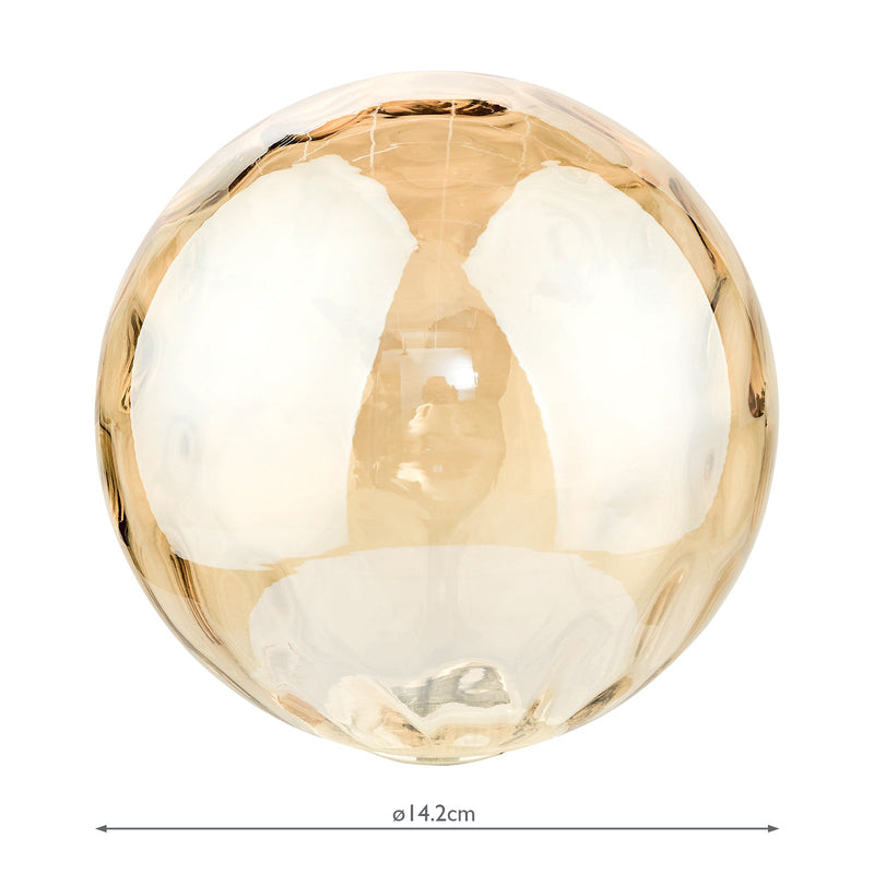 Dar Lighting GL11 Mix & Match Champagne Dimpled Glass • GL11