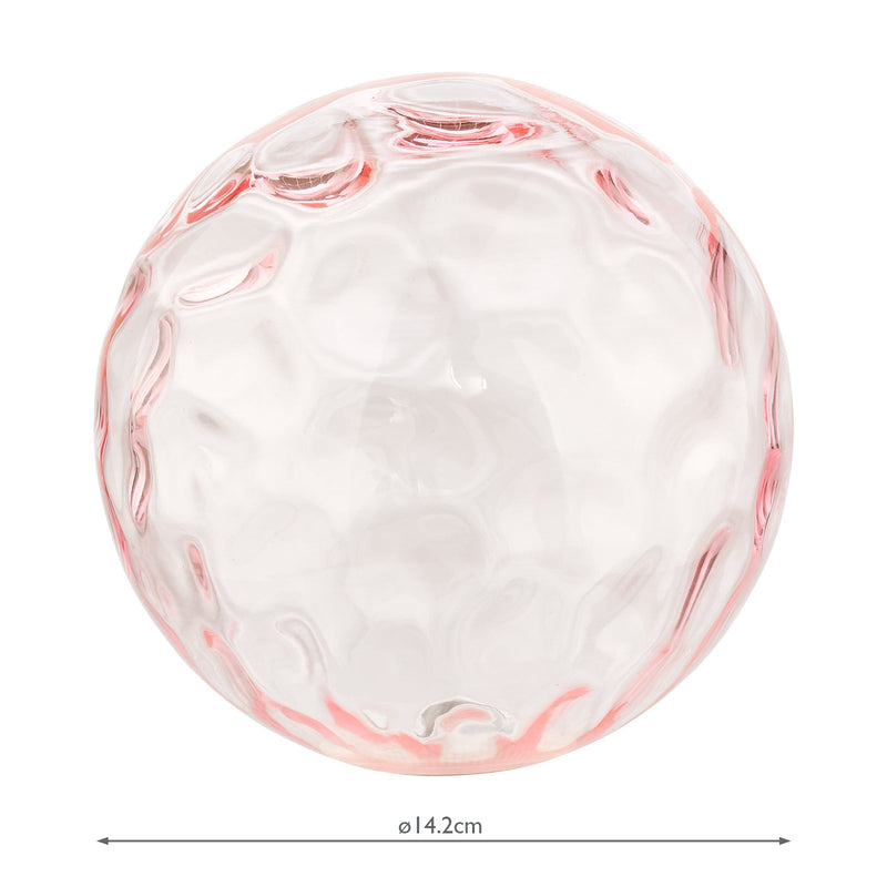 Dar Lighting GL13 Mix & Match Pink Dimpled Glass • GL13