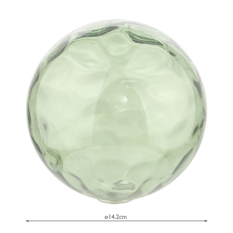 Dar Lighting GL14 Mix & Match Green Dimpled Glass • GL14