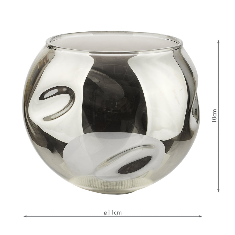 Dar Lighting GL15 Mix & Match Smoked Organic Glass • GL15