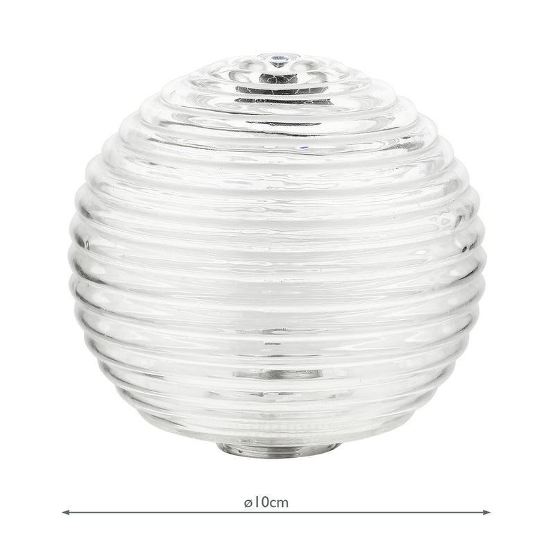 Dar Lighting GL8 Mix & Match Ribbed Glass • GL8