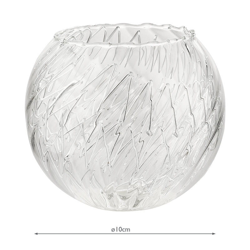 Dar Lighting GL9 Mix & Match Clear Glass With Inner Wire Detail • GL9