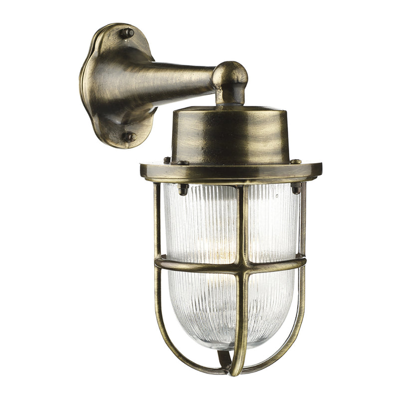 brass wall light