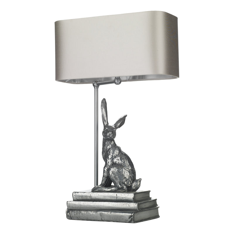David Hunt Lighting HOP4267 Hopper Single Light Pewter Table Lamp Base Only