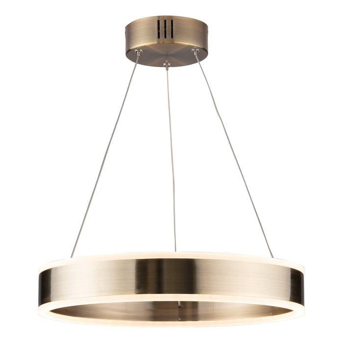 Dar Lighting Ianna Pendant Antique Brass LED • IAN2575