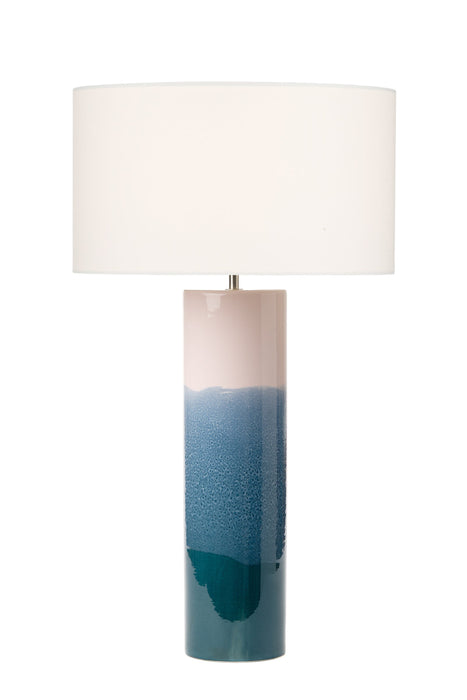 Dar Lighting Ignatio Table Lamp Ceramic Pink & Blue Base Only • IGN4255