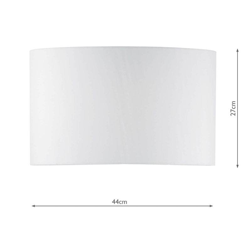 Dar Lighting Innsbruck Ivory Faux Silk Oval Shade 44cm • INN1715