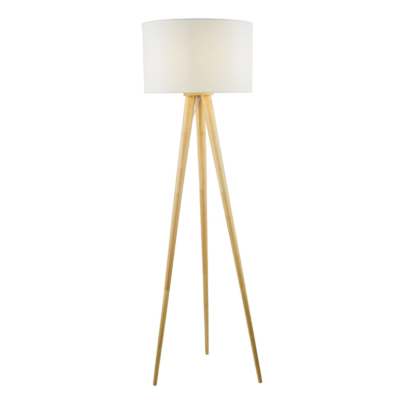 Dar Lighting Ivor Tripod Floor Lamp Light Oak Base Only • IVO4943