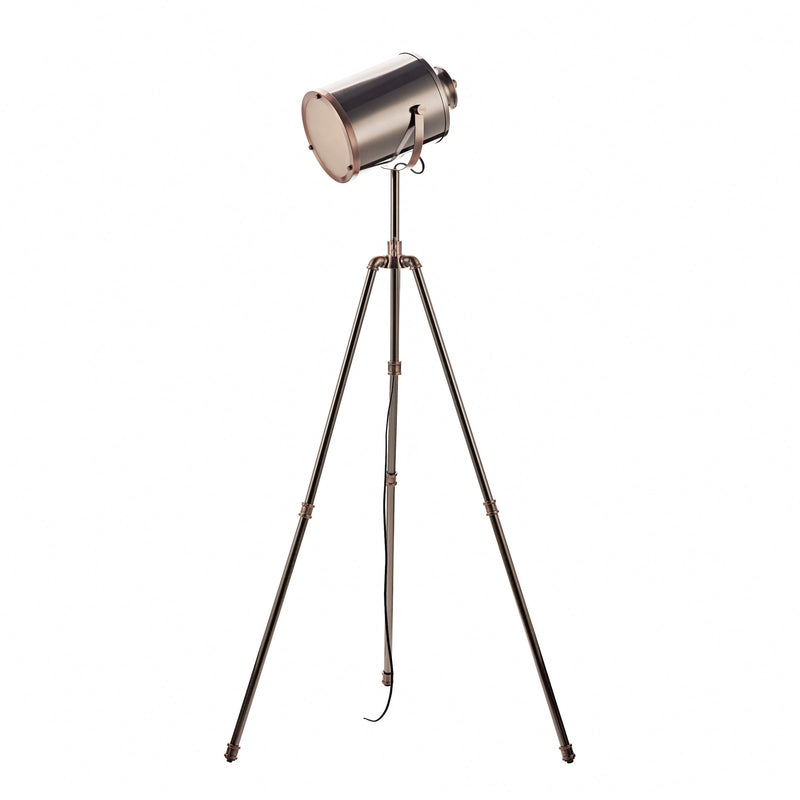Dar Lighting Jake Task Floor Lamp Antique Silver And Copper • JAK4921
