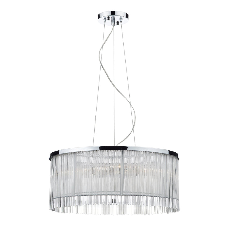 Dar Lighting Japan 50CM 3 Light Pendant White • JAP032