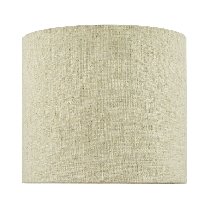 Dar Lighting Jayden Natural Cotton Drum Shade 25cm • JAY1029