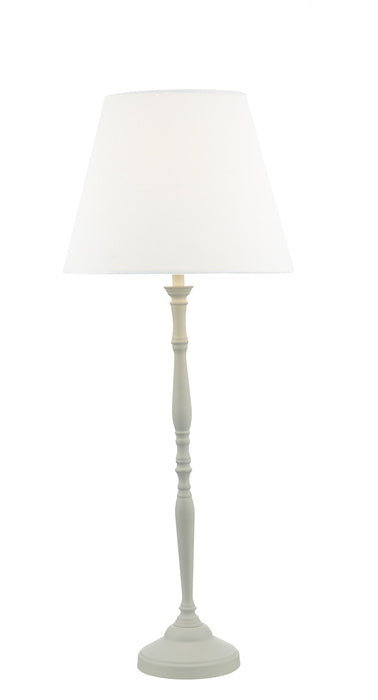 Dar Lighting Joanna Table Lamp White With Shade • JOA422