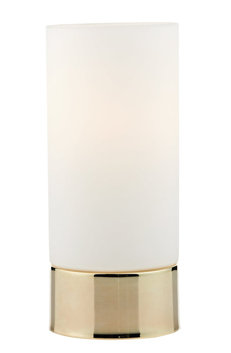 Dar Lighting Jot Touch Table Lamp Gold Opal Glass • JOT4035