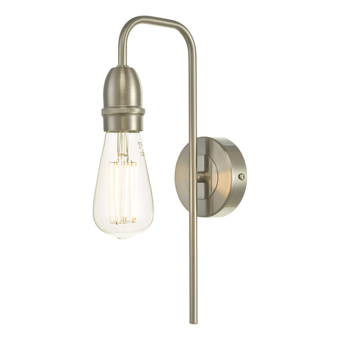 Dar Lighting Kiefer Wall Light Satin Chrome • KIE0746