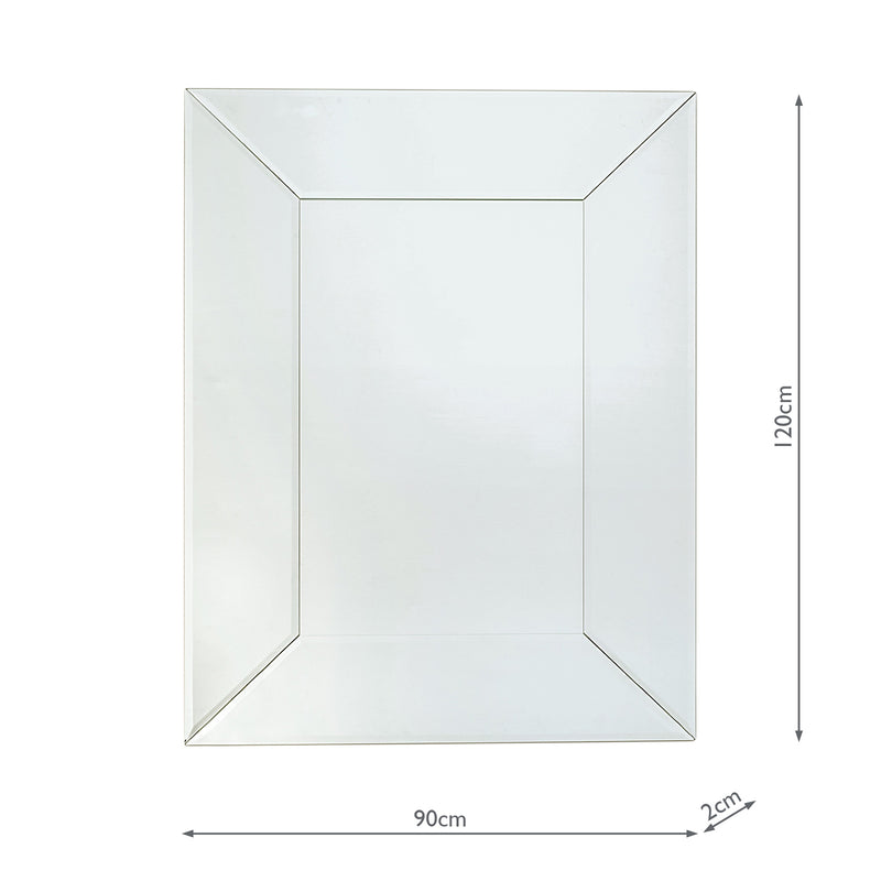 Laura Ashley Gatsby Large Rectangle Mirror 120 x 90cm • LA3264546-Q