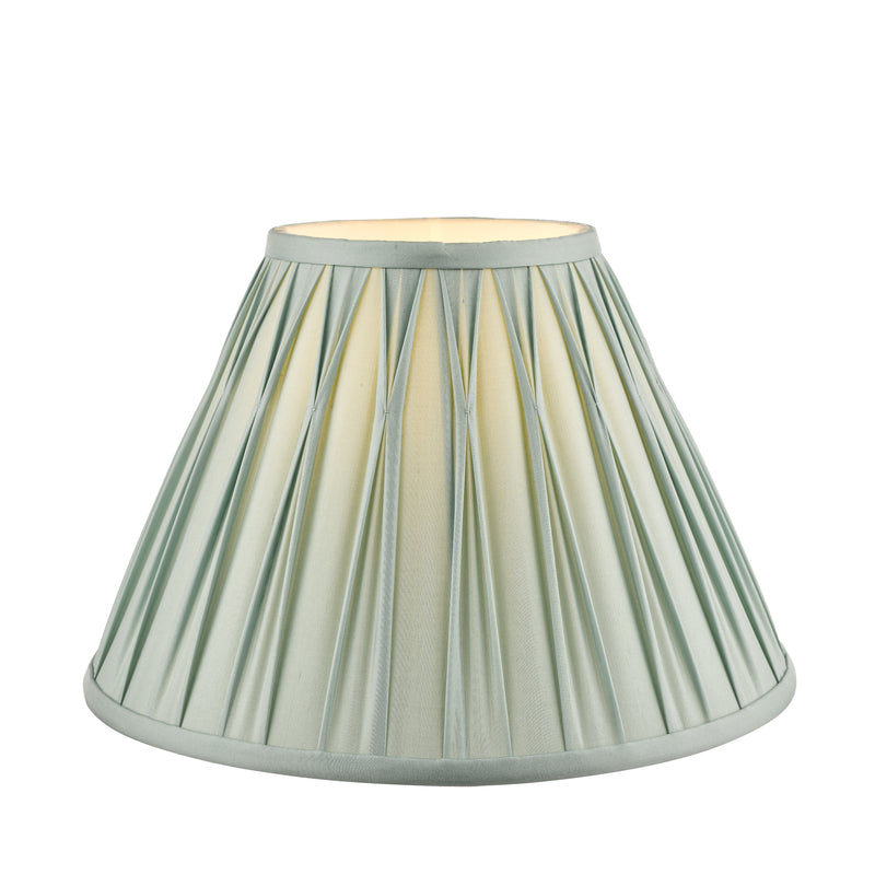 Laura Ashley Fenn Silk Empire Drum Shade Duck Egg 30cm/12 inch • LA3305886-Q
