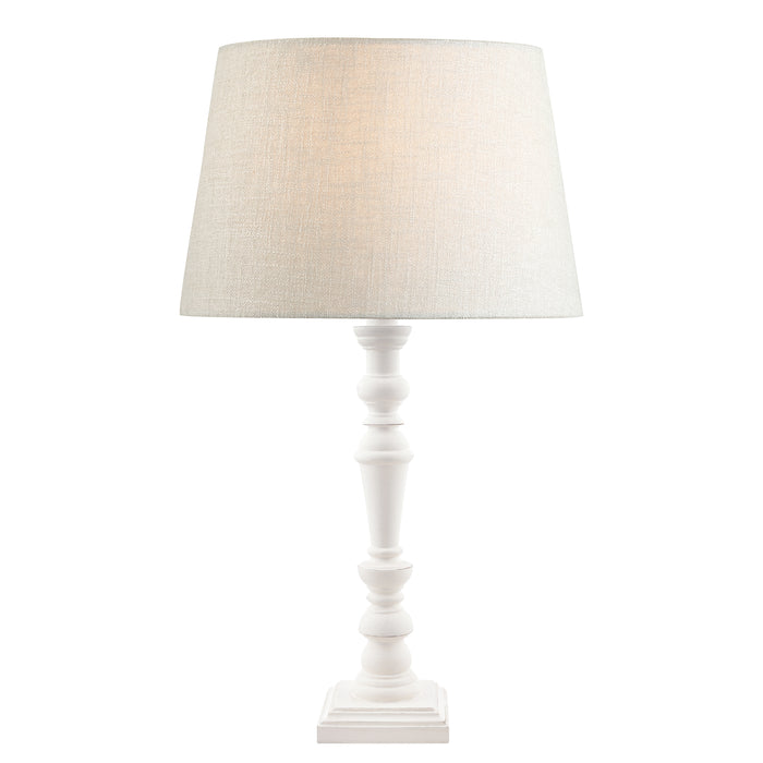 Laura Ashley Tate Wooden Table Lamp Off White Base Only • LA3437211-Q