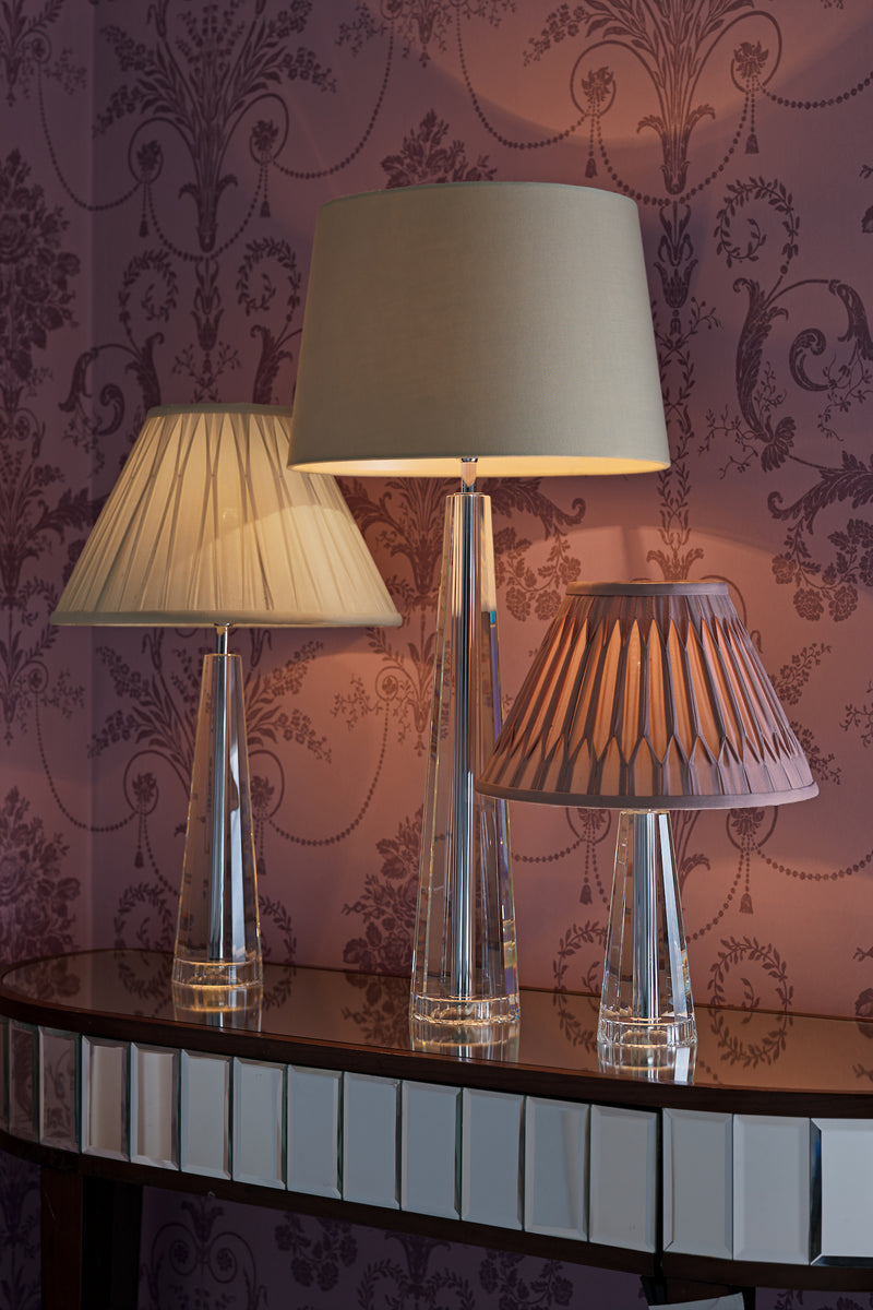 Laura Ashley Blake Large Table Lamp Crystal Polished Chrome Base Only • LA3485109-Q