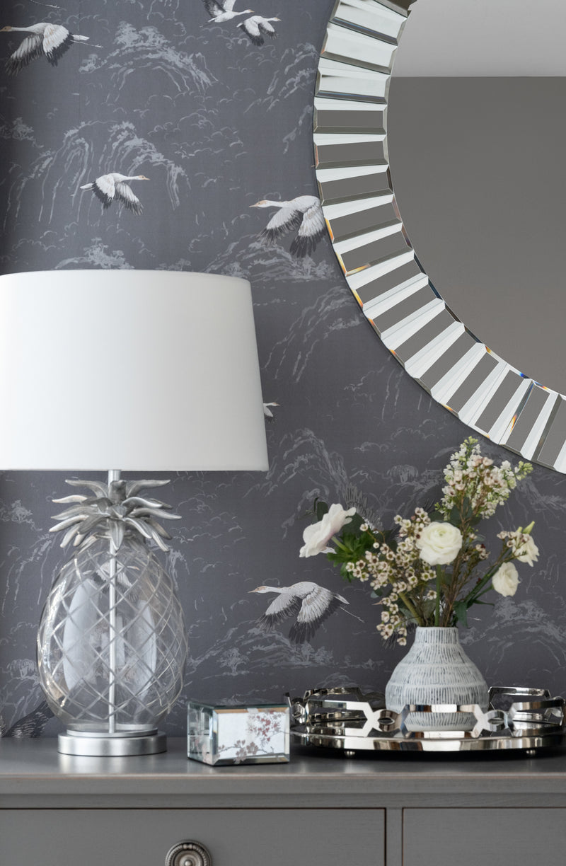 Laura Ashley Capri Large Bevelled Round Mirror 100cm • LA3488381-Q