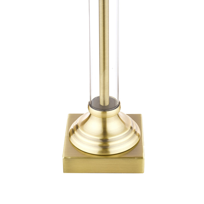 Laura Ashley Winston Table Lamp Antique Brass & Glass Base Only • LA3495491-Q