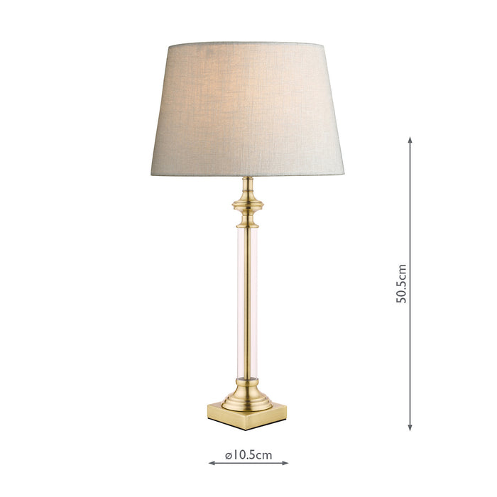 Laura Ashley Winston Table Lamp Antique Brass & Glass Base Only • LA3495491-Q