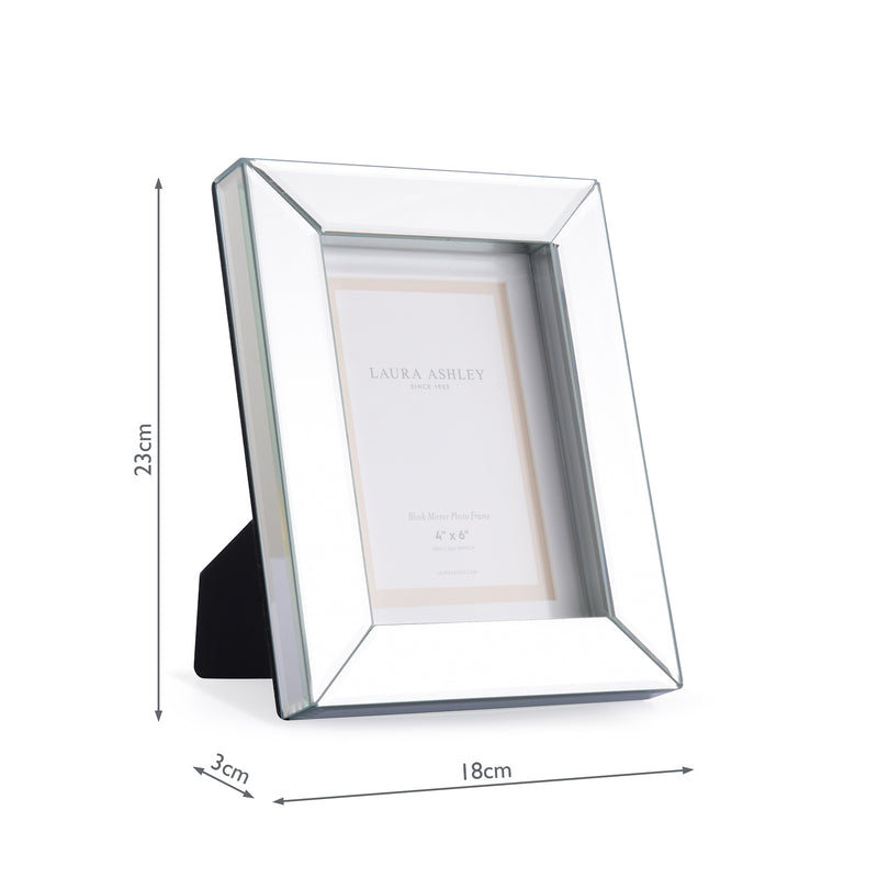 Laura Ashley Block Mirror Photo Frame 4x6" • LA3534446-Q