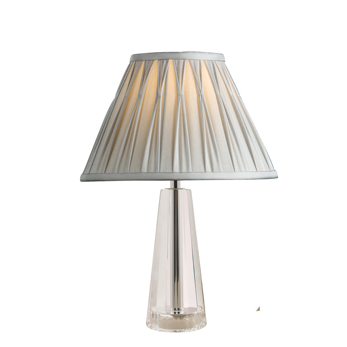 Laura Ashley Blake Small Table Lamp Crystal Polished Chrome Base