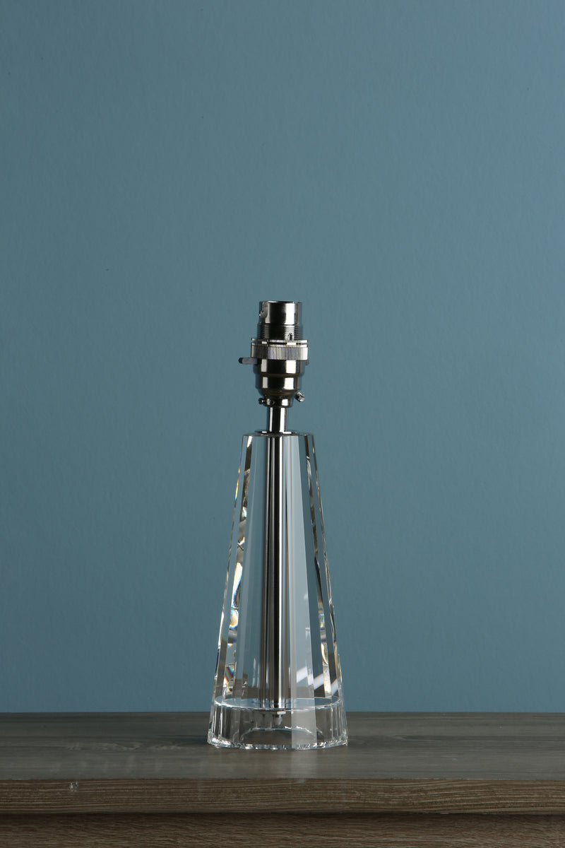Laura Ashley Blake Small Table Lamp Crystal Polished Chrome Base Only • LA3534520-Q