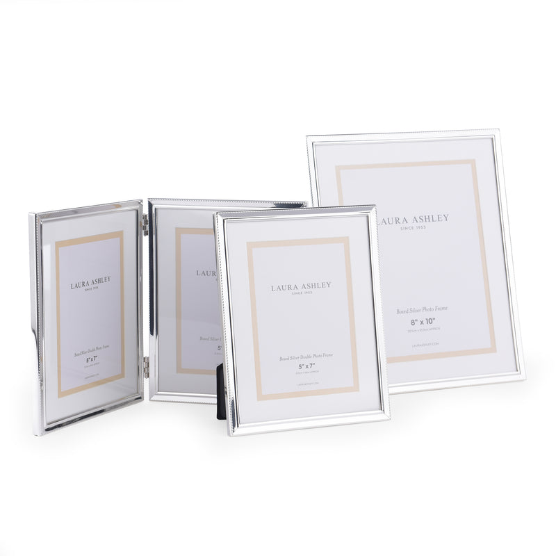 Laura Ashley Boxed Photo Frame Polished Silver 5x7" • LA3534802-Q