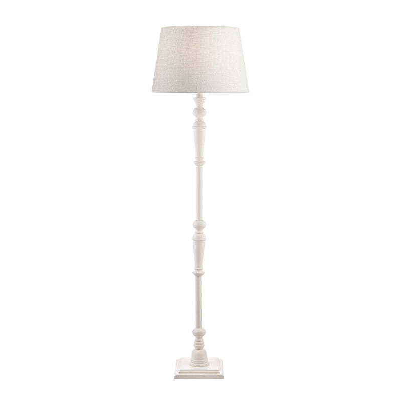 Laura Ashley Tate Wooden Floor Lamp Off White Base Only • LA3552739-Q