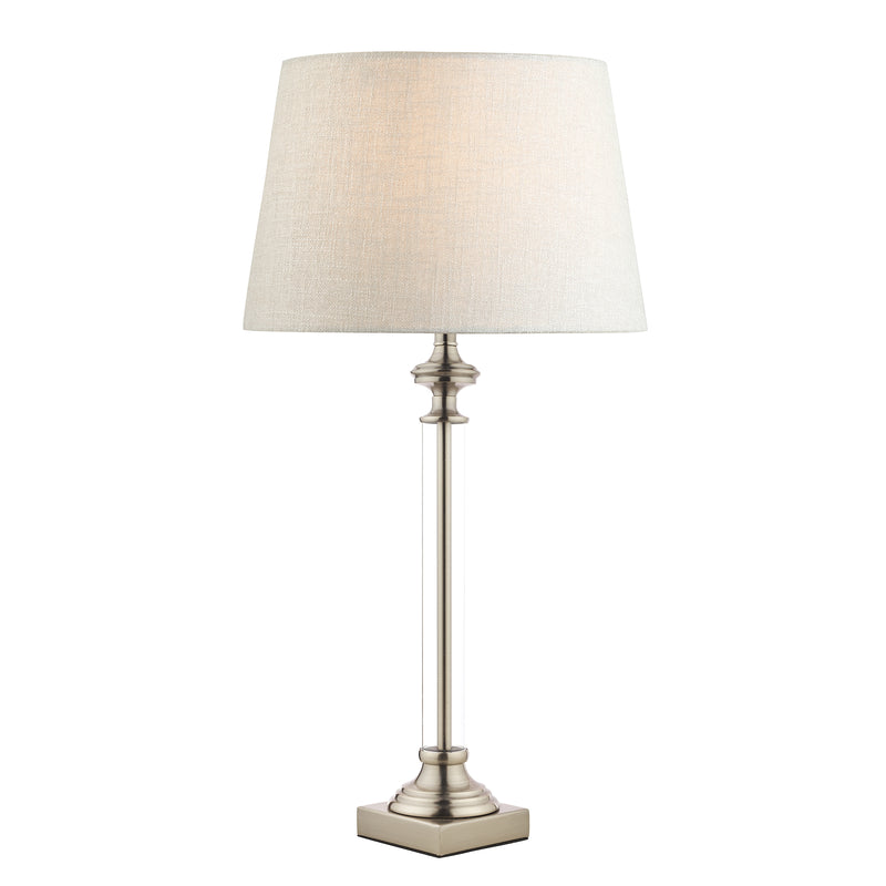 Laura Ashley Winston Table Lamp Antique Chrome & Glass Base Only • LA3552771-Q