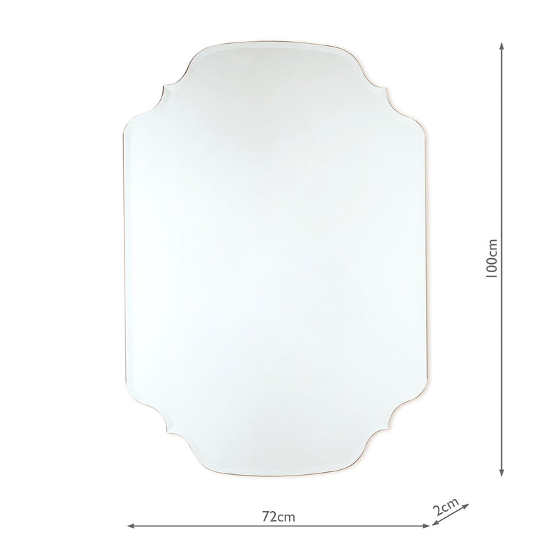 Laura Ashley Rochelle Rectangle Mirror 72 x 100cm • LA3561559-Q