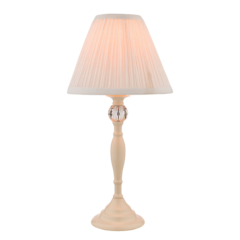 Laura Ashley Ellis Table Lamp Cream With Ivory Shade • LA3567334-Q