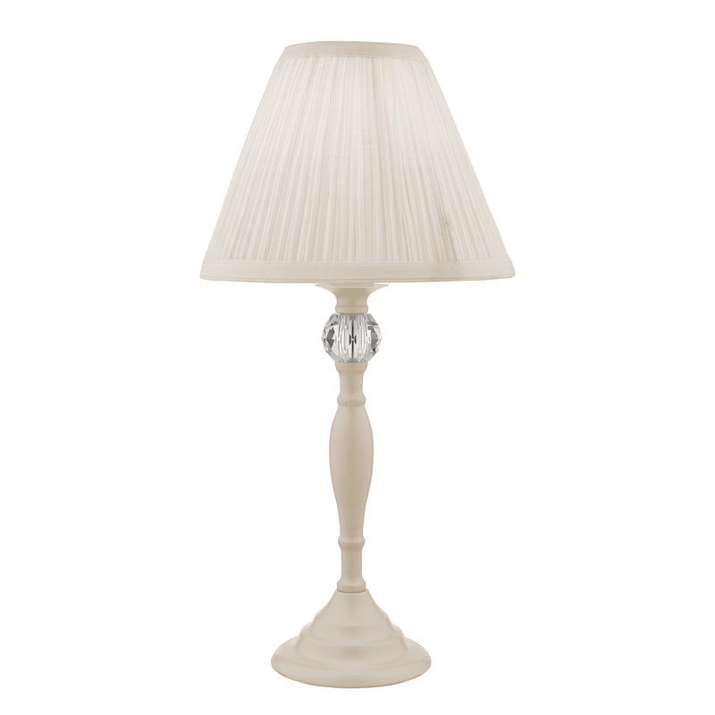 Laura Ashley Ellis Table Lamp Cream With Ivory Shade • LA3567334-Q