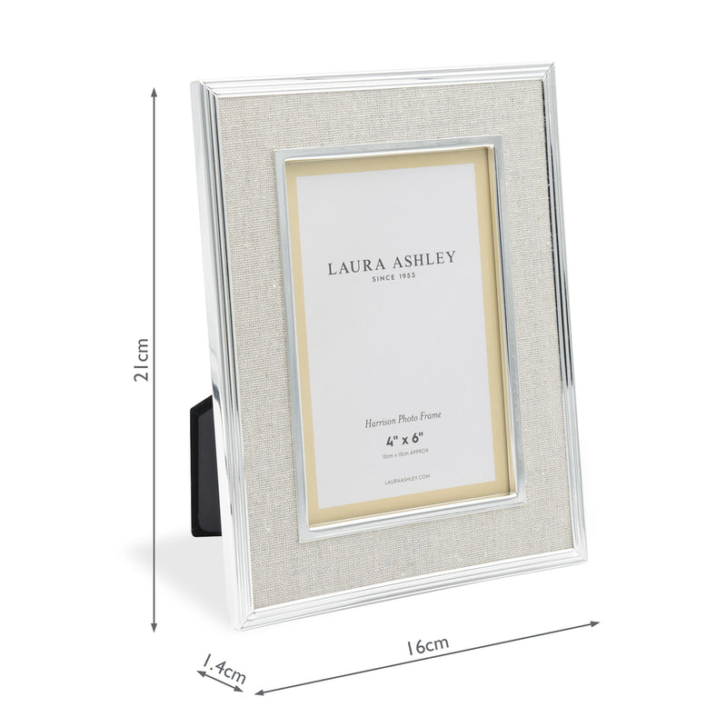 Laura Ashley Harrison Photo Frame Linen 4x6" • LA3587031-Q