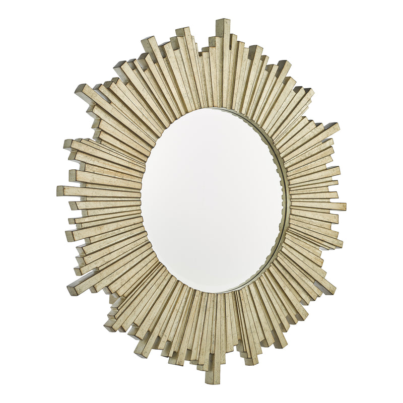 Laura Ashley Lovell Round Mirror Champagne 99cm • LA3589304-Q
