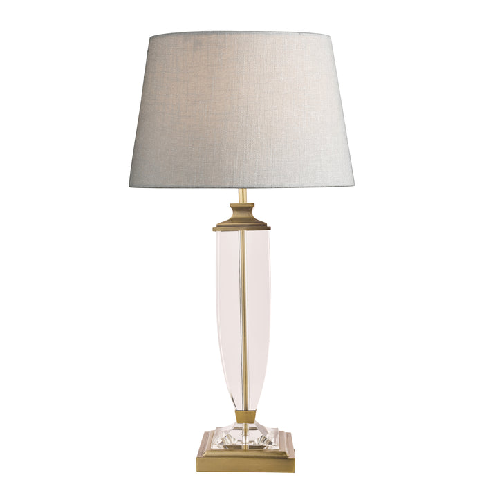 Laura Ashley Carson Large Table Lamp Antique Brass & Crystal Base Only • LA3599058-Q