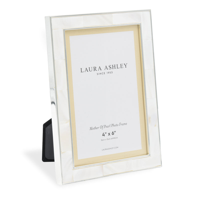Laura Ashley Mother Of Pearl Photo Frame 4x6" • LA3599935-Q
