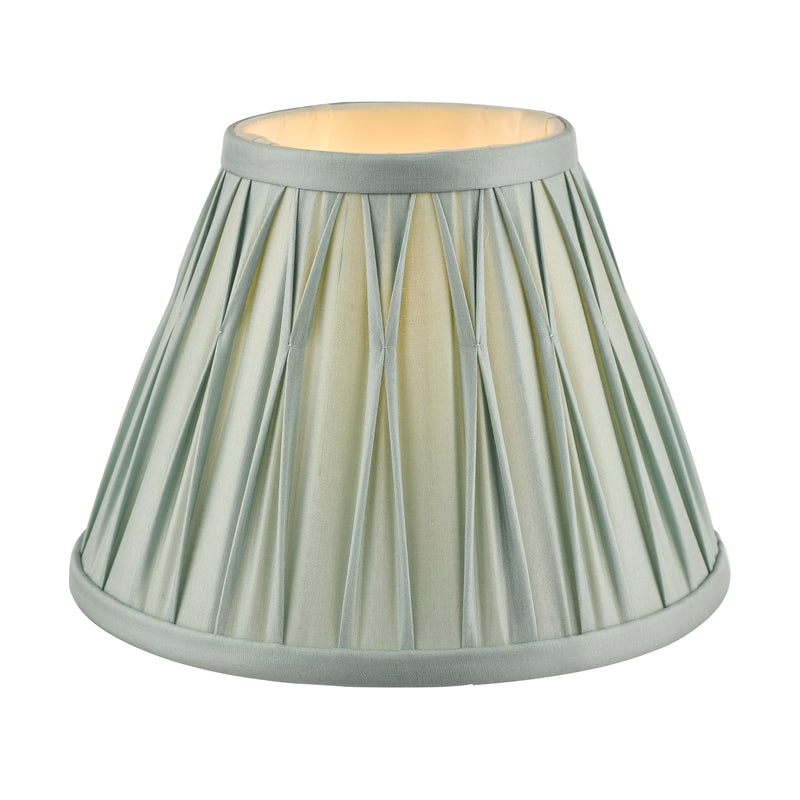 Laura Ashley Fenn Silk Empire Drum Shade Duck Egg 20cm/8 inch • LA3619642-Q