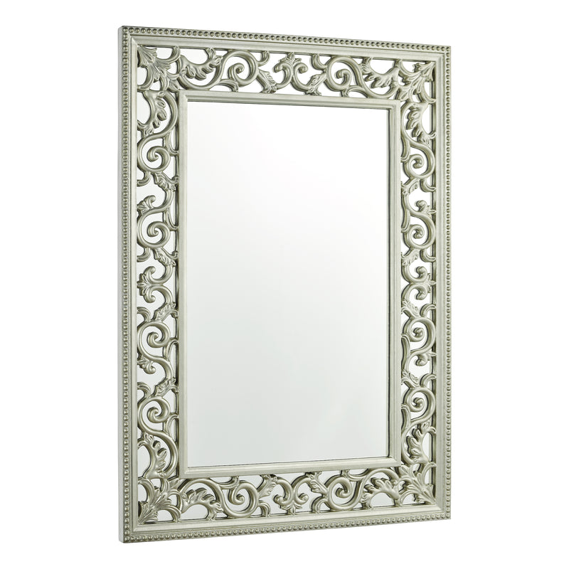 Laura Ashley Rococo Rectangle Mirror Ornate Frame Detailing In Champagne 110 x 80cm • LA3637699-Q