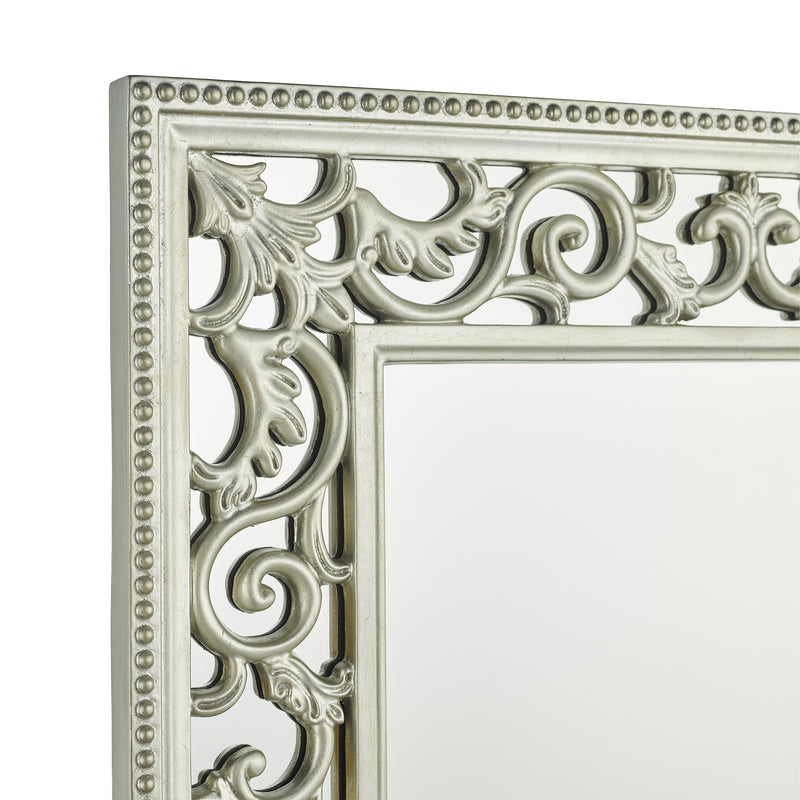 Laura Ashley Rococo Rectangle Mirror Ornate Frame Detailing In Champagne 110 x 80cm • LA3637699-Q