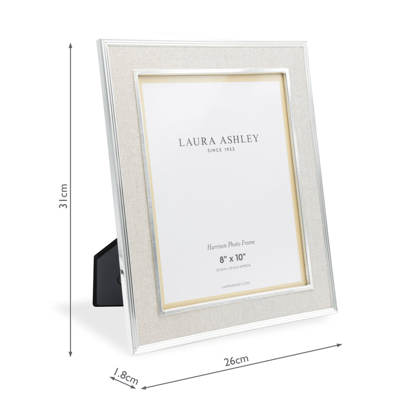 Laura Ashley Harrison Photo Frame Linen 8x10" • LA3649107-Q