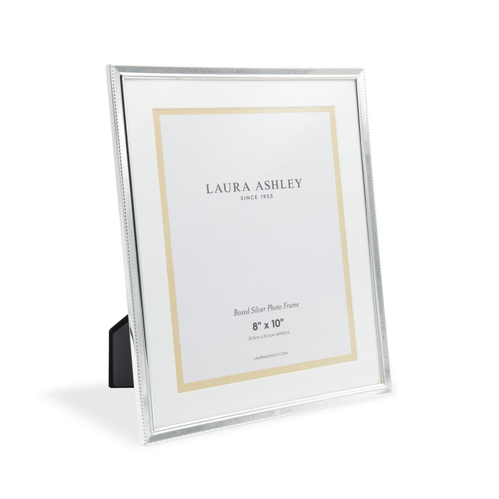 Laura Ashley Boxed Photo Frame Polished Silver 8x10" • LA3650026-Q