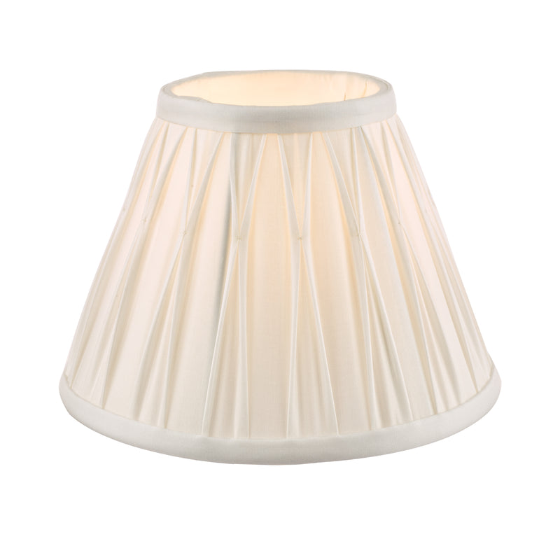 Laura Ashley Fenn Silk Empire Drum Shade White 20cm/8 inch • LA3677438-Q
