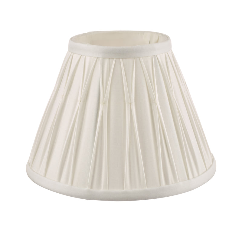 Laura Ashley Fenn Silk Empire Drum Shade White 20cm/8 inch • LA3677438-Q