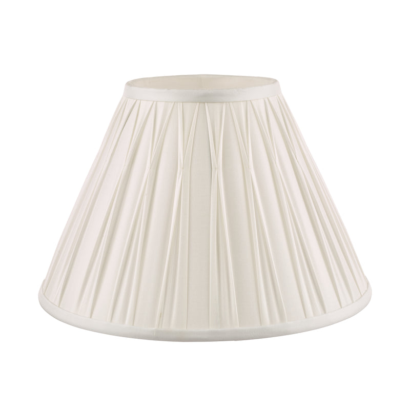 Laura Ashley Fenn Silk Empire Drum Shade White 25cm/10 inch • LA3677439-Q