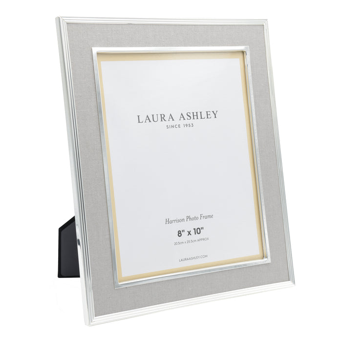 Laura Ashley Harrison Photo Frame Pale Charcoal Linen 8x10" • LA3679470-Q