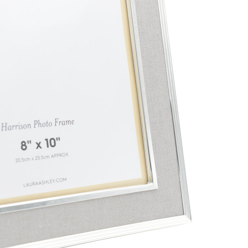 Laura Ashley Harrison Photo Frame Pale Charcoal Linen 8x10" • LA3679470-Q
